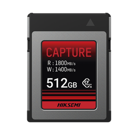 Memoria CFexpress tipo B / Clase 10 de 512 GB / Especializada para Cámaras de Fotografía y Video  / 1800 MB/s Lectura / 1700 MB/s Escritura