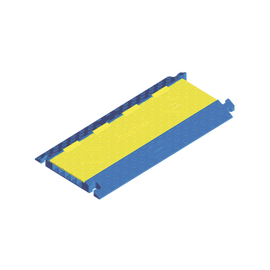 Protector para cables de 5 canales Truk Trak / Dimensiones 914 x 508 x 58.6 mm / Color Azul y Amarillo.