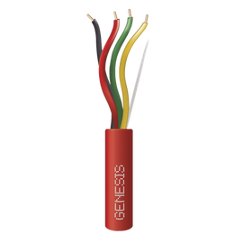 Carrete de Alambre 305 Metros / 4x16 AWG / Color Rojo / Tipo FPLR, CL3R, (UL) FT4 / Para Aplicaciones  en Sistemas de Detección de Incendio y Sistemas de Evacuación.