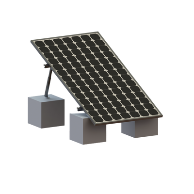 Montaje para Panel Solar, Riel 