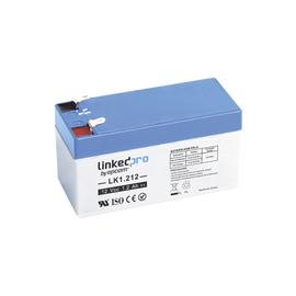 Batería 12 Vcc / 1.2 Ah / UL / Tecnología AGM-VRLA / Para uso en equipo electrónico, Alarmas de Intrusión / Incendio/ Control de acceso / Video Vigilancia / Terminales F1 y F2.
