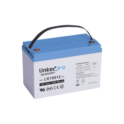Batería 12 Vcc / 100 Ah / UL / Tecnología AGM-VRLA / Para uso en aplicaciones fotovoltaicas y de emergencia  / Terminales T4