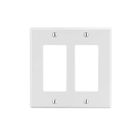 Tapa para Caja Multigang / Contacto Doble / Color Blanco.