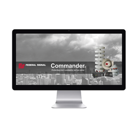 Sistema de mensajes y control de sirena local Commander®