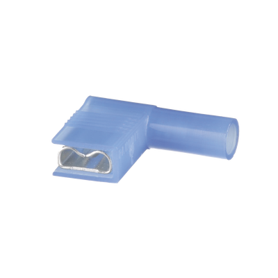Terminal de Desconexión Hembra Pan-Term™ a 90º, Color Azul, Nylon, para cable 14-16 AWG, 0.250 x 0.032 