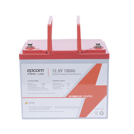 Batería de Litio Ciclo Profundo, 12.8 Vcc 200Ah (LiFePO4 de Celdas Cilíndricas) , Solar, Marina, Máximo 200 A de Descarga