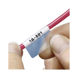 Hojas con 2500 Etiquetas Auto-laminadas para Impresora Láser/Inyección de Tinta, para Cables de 3 a 7.1 mm de Diámetro (12 - 10 AWG), Color Blanco