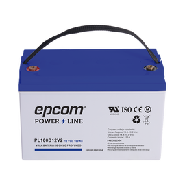 Batería 12 Vcc / 100 Ah / UL / Tecnología AGM-VRLA / CICLO PROFUNDO / Para uso en aplicaciones fotovoltaicas y de emergencia  / Terminales T4