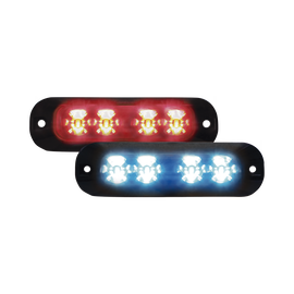 Luz auxiliar con 4 LEDs color rojo-azul