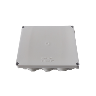 Caja de Conexiones Impermeable IP55, 10 Entradas, Dimensiones 200 x 155 x 80 mm
