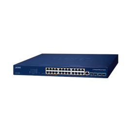 Switch PoE Administrable Capa 3, 24 Puertos Gigabit, Hasta 480 W, 8 Puertos 802.3bt, 16 Puertos 802.3at, 4 Puertos SFP 10G