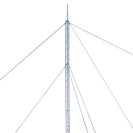 Kit de Torre Arriostrada de Techo de 18 m con Tramo STZ30 Galvanizado Electrolítico (No incluye retenida).