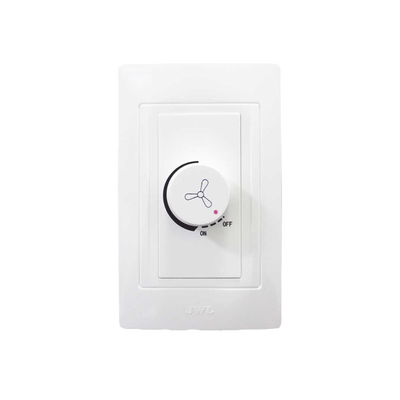 Placa con Dimmer Rotativo para Ventilador / 300 W 127 V CA / Color Blanco.