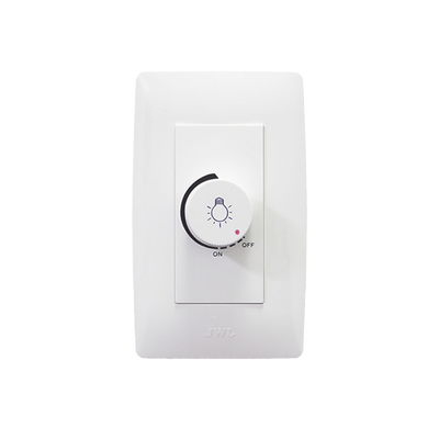 Placa con Dimmer Rotativo para Lámpara Incandescentes / 300 W 127 V CA / Color Blanco.