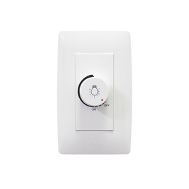 Placa con Dimmer Rotativo para Lámpara Incandescentes / 300 W 127 V CA / Color Blanco.