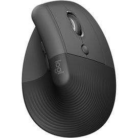 Mouse Vertical Ergonómico Logitech - 6 Botones - Inalámbrico - Bluetooth, 2.4 GHz - Receptor de USB Color Grafito