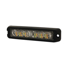 Luz Perimetral de advertencia de 18 LEDs en color rojo/azul/claro reflector interno TIR (tecnología óptica lineal)