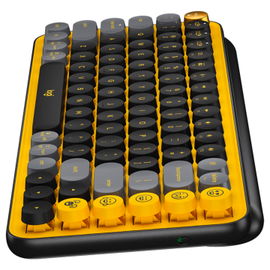 Teclado Mecánico Logitech POP Keys con teclas Emoji - Color: Amarillo Explosivo (ESP)