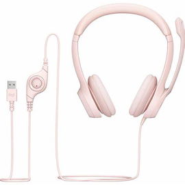 Audífonos para computadora Logitech H390 USB - Color Rosado