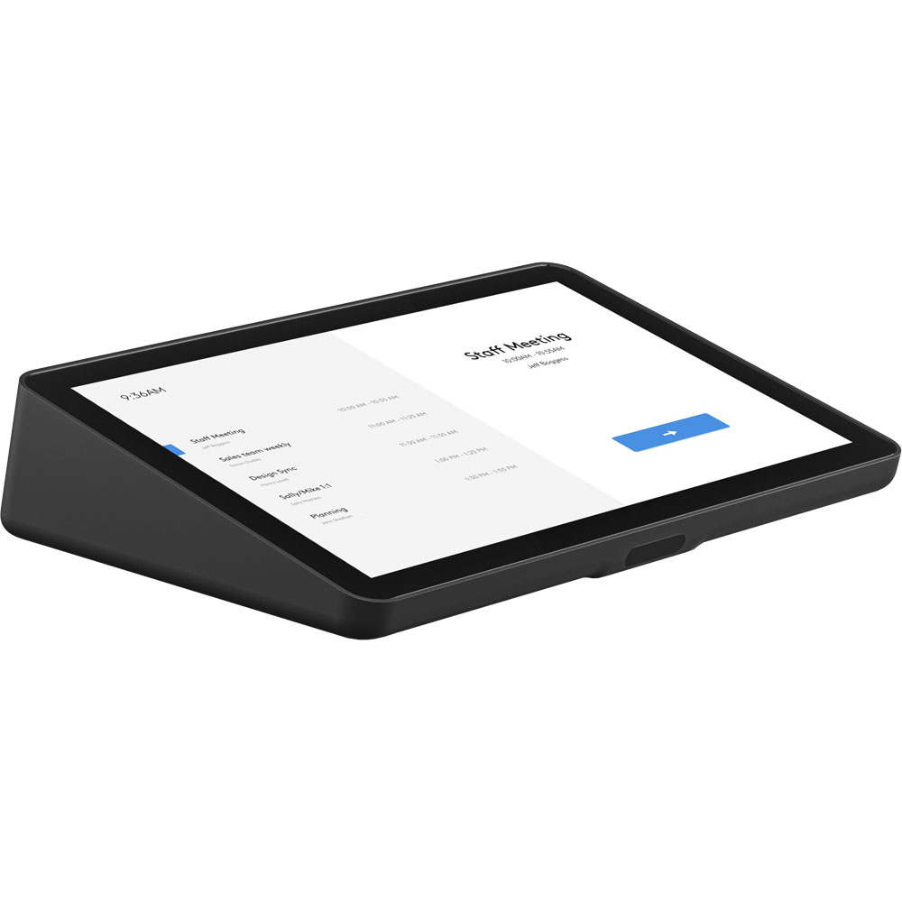 Controlador Táctil para salas de reuniones con conectividad “PoE” Color Grafito
