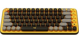 Teclado Inalámbrico POP Keys Logitech - Bluetooth 5.1 - Diseño Ergonómico - Color Amarillo