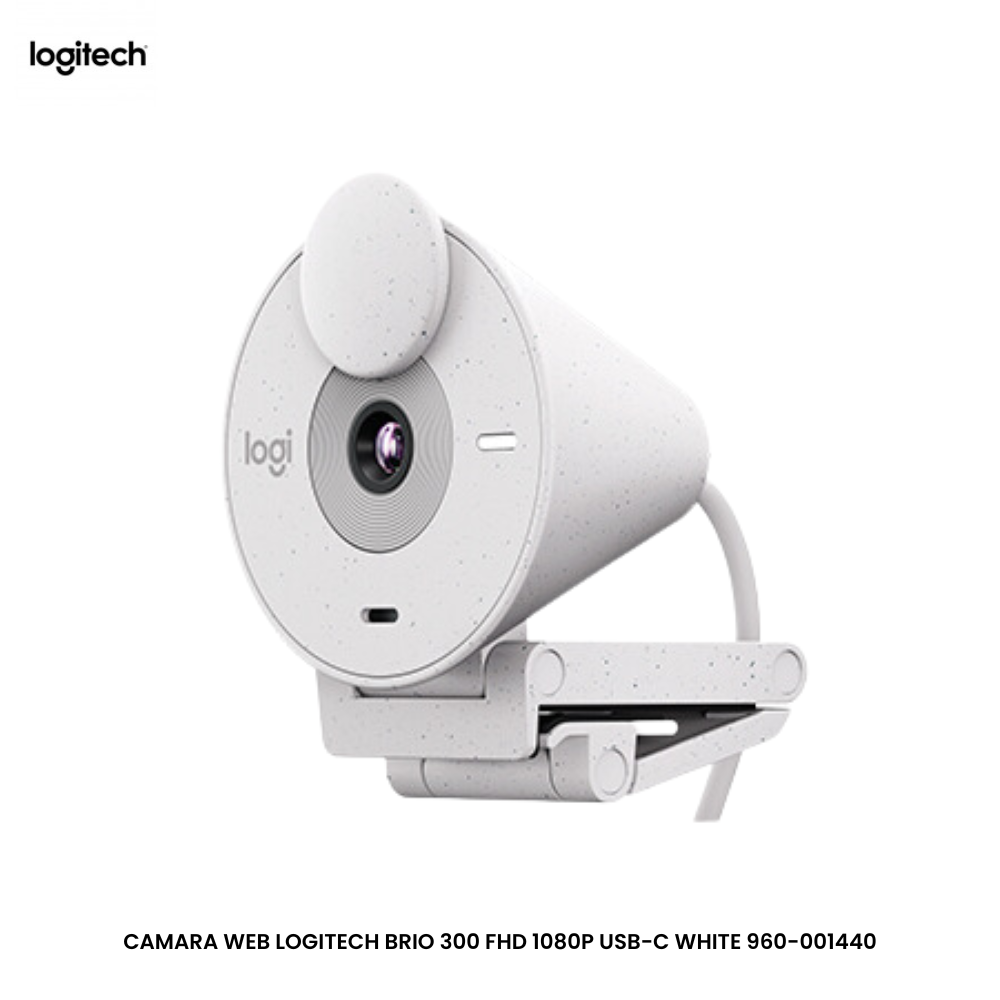 Cámara Web BRIO 300 Logitech - 1920 x 1080 - 1080p - 720p - audio - USB-C