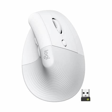 Mouse Ergonómico Inalámbrico Lift Vertical Logitech – Receptor Bluetooth, 2.4 GHz – Color: Balnco Hueso
