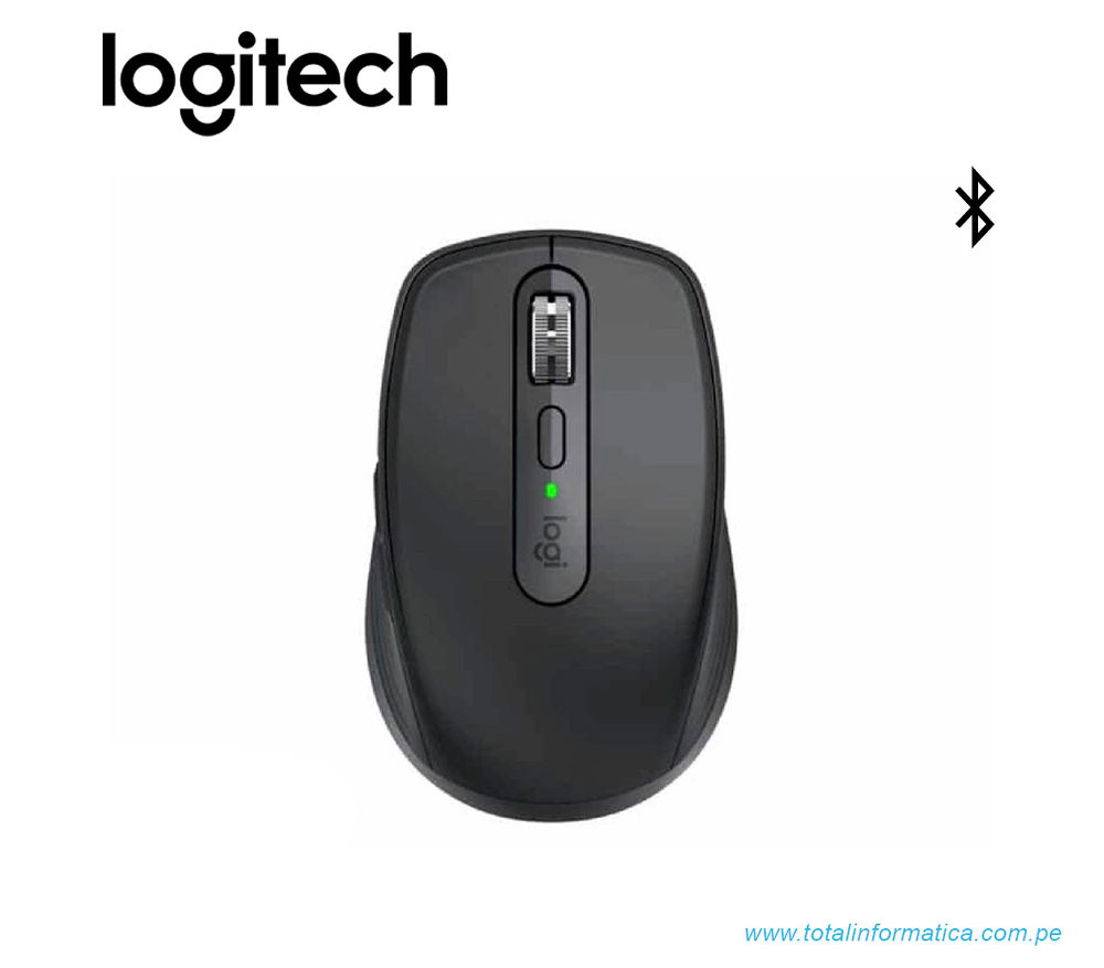 Mouse Logitech Óptico MX Anywhere 3S - Recargable - Inalámbrico - USB - 8000PDI - Color Grafito
