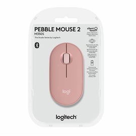 Mouse Óptico Inalámbrico Bluetooth Logitech Pebble 2 M350s – Color Rosado