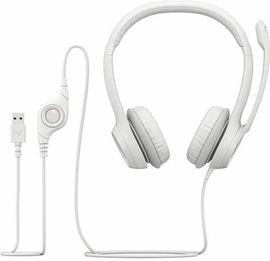 Audífonos USB Logitech H390 Para Computadora – Color Blanco 