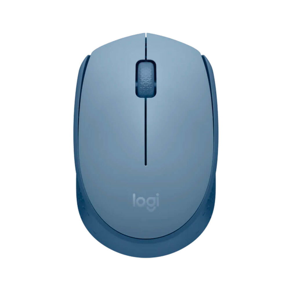 Mouse Inalámbrico Logitech M170 Con Receptor USB 2.4 GHz Color Azul-Gris