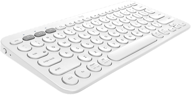 Teclado Inalámbrico Pebble Keys 2 K380s Logitech Color Blanco