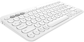 Teclado Inalámbrico Pebble Keys 2 K380s Logitech Color Blanco