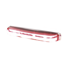 Luz direccional led con montaje: color- dual , estrecho, superficie y rejilla, 69 patrones de flash, 12-24vdc, rojo / azul