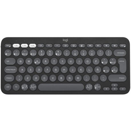 Teclado Bluetooth Pebble Keys 2 K380s Logitech Color Grafito