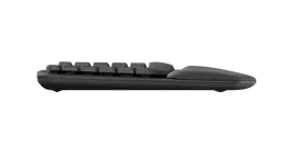 Teclado Inalámbrico Con Reposamanos Acolchado - Bluetooth LE – Color Grafito