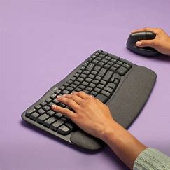 Teclado Inalámbrico Con Reposamanos Acolchado - Bluetooth LE – Color Grafito