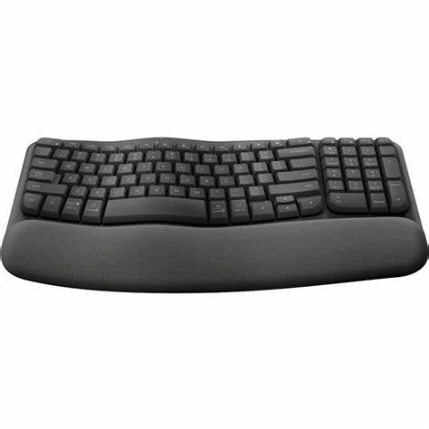 Teclado Logitech Serie Ergo Wave Keys Color Negro