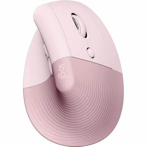 Ratón Vertical - Ergonómico - 6 botones - Inalámbrico - Bluetooth, 2.4 GHz - receptor de USB Logitech Logi Bolt - Color Rosa