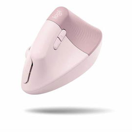 Ratón Vertical - Ergonómico - 6 botones - Inalámbrico - Bluetooth, 2.4 GHz - receptor de USB Logitech Logi Bolt - Color Rosa