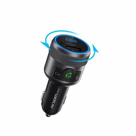 Kit Manos Libres para Auto con Puertos de Carga Rápida Duales (PD + QC3.0 USB) ARGOM Kit Manos Libres para Auto con Puertos de Carga Rápida Duales (PD + QC3.0 USB) ARGOM