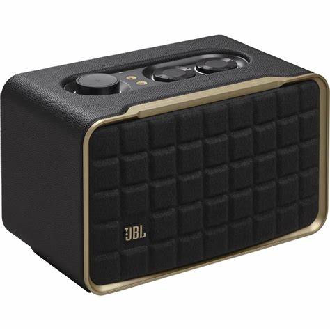 JBL Authentics 200 - Altavoz inteligente - canal 2.0 – Bluetooth - Wi-Fi 6 - controlado por aplicación - 2 vías – Color Negro