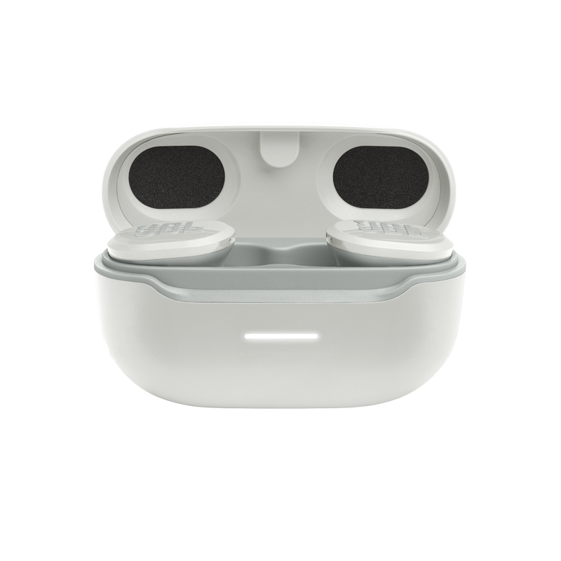 JBL Endurance Race – Auriculares inalámbricos Bluetooth con micrófono, diseño intraaural, color blanco