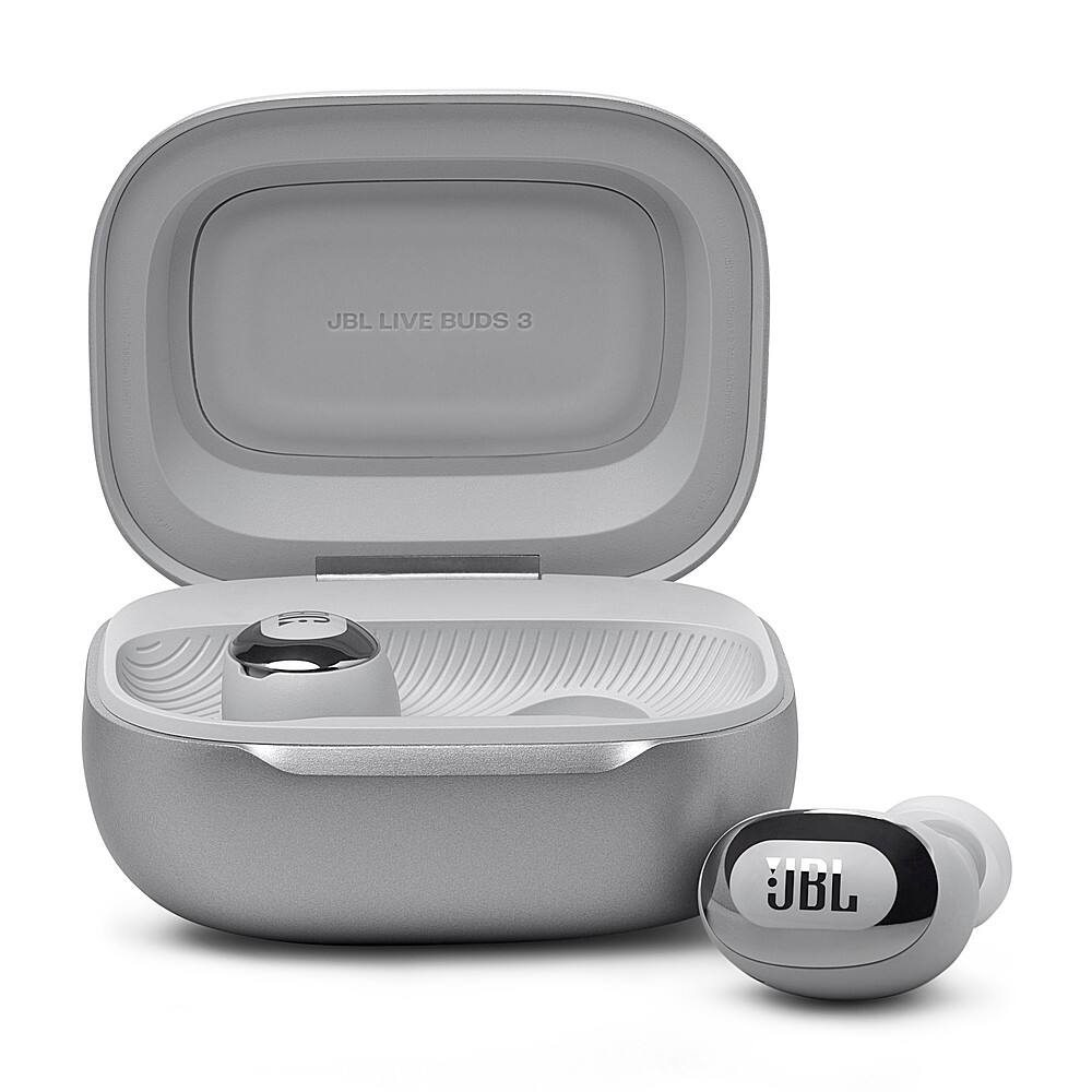 JBL LIVE Buds 3 – Auriculares True Wireless con sonido premium, color Plateado
