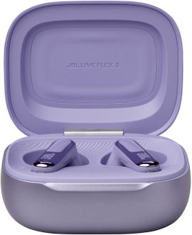 JBL LIVE Flex 3 – Auriculares True Wireless, sonido JBL Pure Bass, color morado