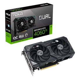 ASUS - DUAL-RTX4060Ti-O8G-EVO - PCI Express 4.0 - NVIDIA - NVIDIA RTX 4060ti - GDDR6 SDRAM - HDMI