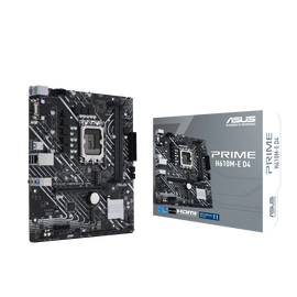 ASUS PRIME H610M-E D4 - Placa base - micro ATX - Socket LGA1700 - H610 Chipset - USB 3.2 Gen 1 - Gigabit LAN - Tarjeta gráfica (CPU necesaria) - HD Audio (8-canales)