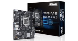 ASUS - PRIME H510M-K R2.0 - Motherboard - Micro ATX - LGA1200 Socket - Intel H470 - para Core i9 / para Core i7 / para Core i5 / para Core i3 / para Celeron D / para Pentium - 10TH & 11TH Gen