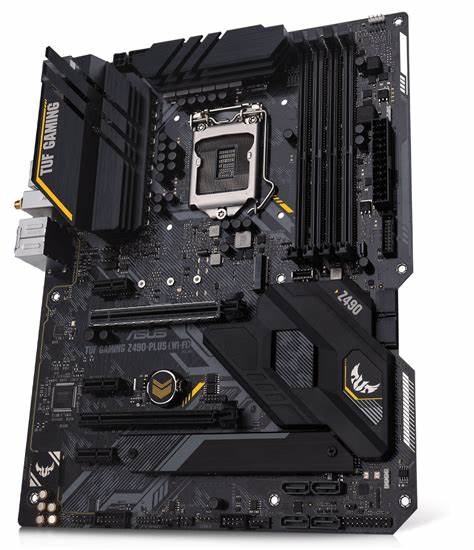 ASUS - TUF GAMING Z490-PLUS (WI-FI) - Motherboard - ATX - LGA1200 - Intel Z490 - para Core i3 / para Core i5 / para Core i7 / para Celeron - Intel HD Graphics