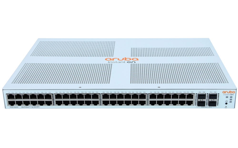 HPE Networking Instant On 1930 48G 4SFP/SFP+ Switch - Conmutador - L2 + - Gestionado - 48 x 10/100/1000 + 4 x 1 Gigabit / 10 Gigabit SFP+ - montaje en rack
